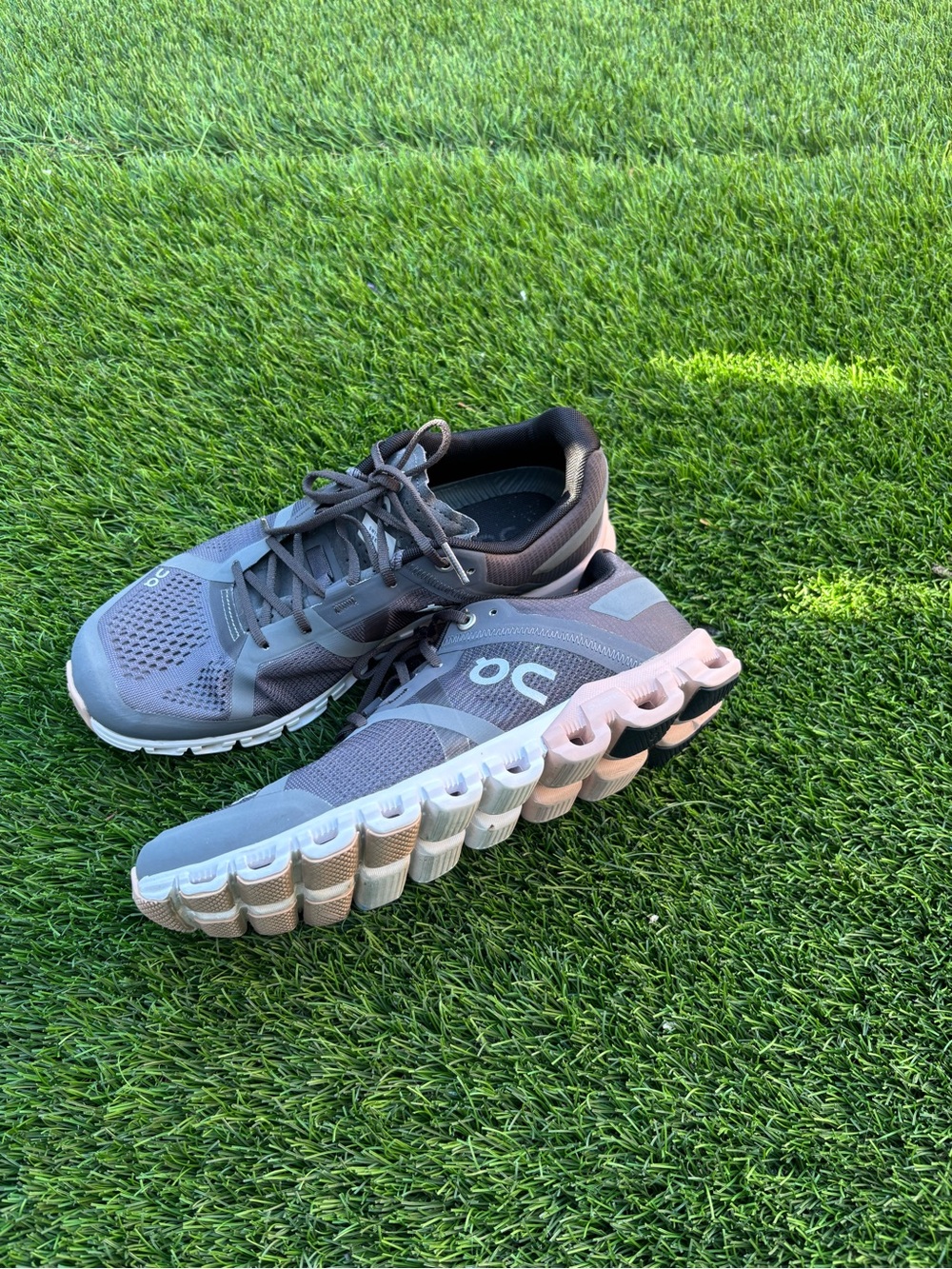 On Running Women's Gray Athletic Running Shoes